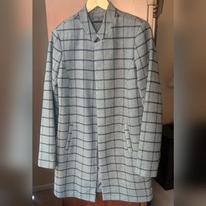 Coat check grey and black